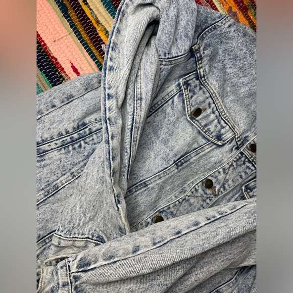 Vintage Acid Wash Denim Jacket | Brilliant Brand | Size M - Picture 10 of 10
